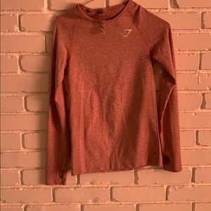 Gymshark mauve long sleeve dry fit